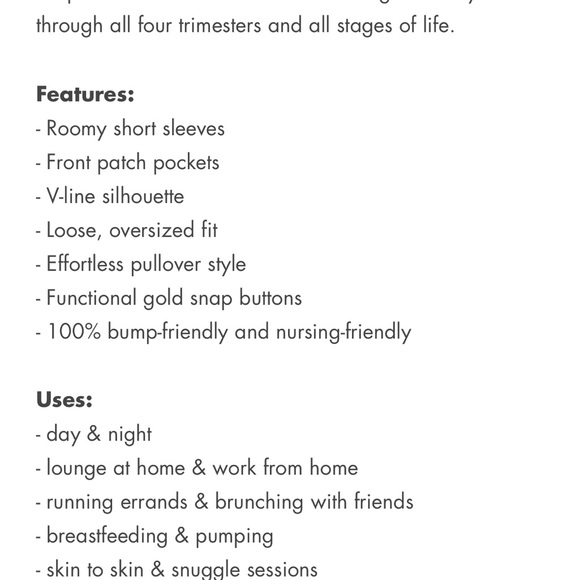 Cozy Tan Maternity Sleep Dress - Picture 6 of 6